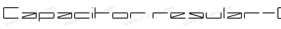 Capacitor regular字体转换